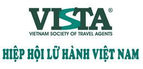 VISTA Vietnam Society of Travel Agents logo with text in Vietnamese and English.