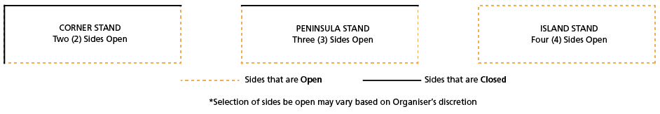 High-angle view of travel trade show booth floor plan at ITB Asia 2026 in Singapore.