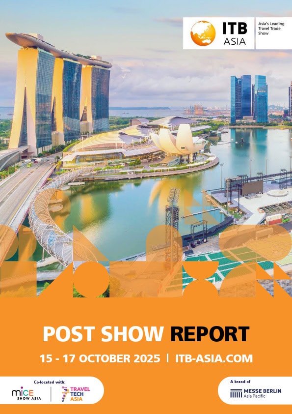 Modern Marina Bay Sands and ArtScience Museum in Singapore at ITB Asia 2026.