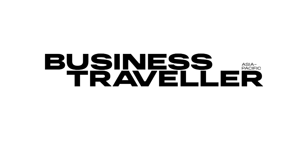 Business Traveller logo at ITB Asia 2026 travel trade show in Singapore.
