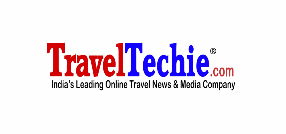 TravelTechie logo displayed at ITB Asia 2026 travel trade show in Singapore.