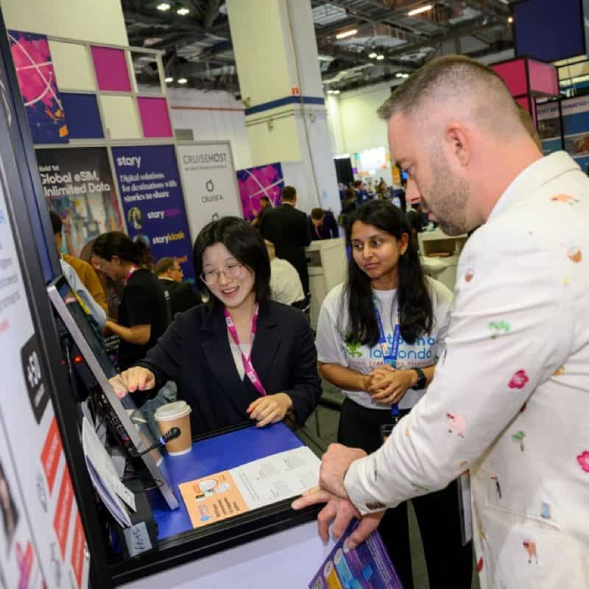 Interactive travel trade booth at ITB Asia 2026, Singapore, showcasing innovative tourism solutions.