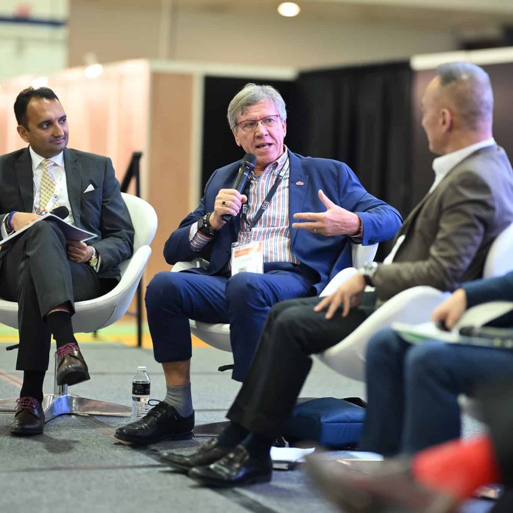 Expert panel discussion at ITB Asia 2026, Singapore, showcasing travel industry innovations and networking.
