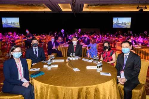 TravelRevive Grand Ballroom with:- Ms Katrina Leung, Managing Director, Messe Berlin (Singapore) Pte Ltd- Mr Lee Seow Hiang, CEO, Changi Airport Group, EST Tourism AfA Co-Chair- Mr Chan Chun Sing, Minister for Trade and Industry, Republic of Singapore- Ms Kwee Wei Lin, Head of Hotels (Singapore), Pontiac Land Group, President, Singapore Hotel Association, EST Tourism AfA Co-Chair- Mr Chaly Mah, Chairman, STB